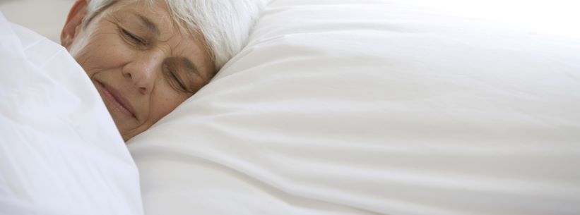 older woman sleeping